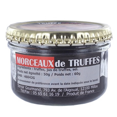 Black truffles pieces